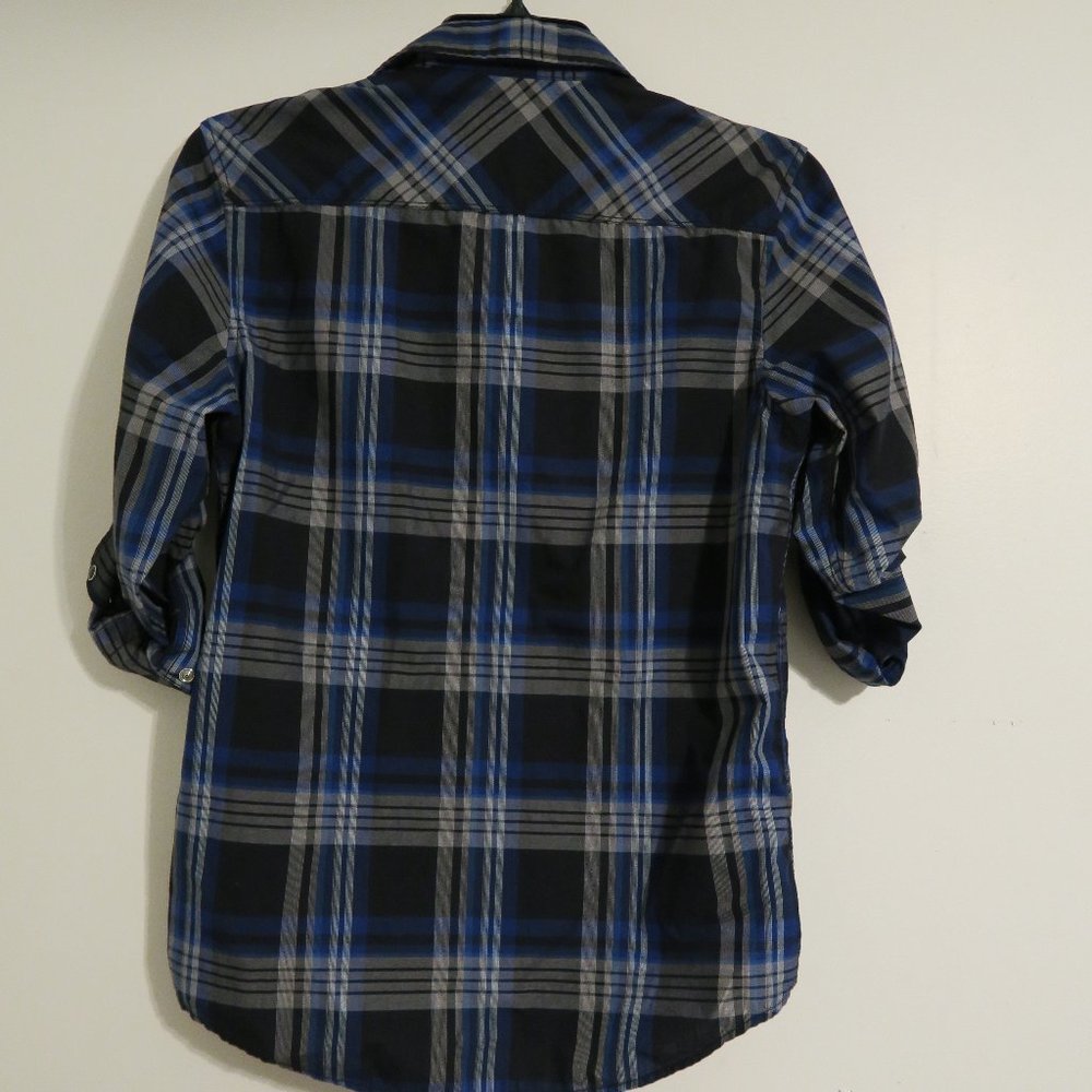 INC International Concepts Plaid Long Sleeve Button Down Shirt Mens Small - Picture 3 of 4